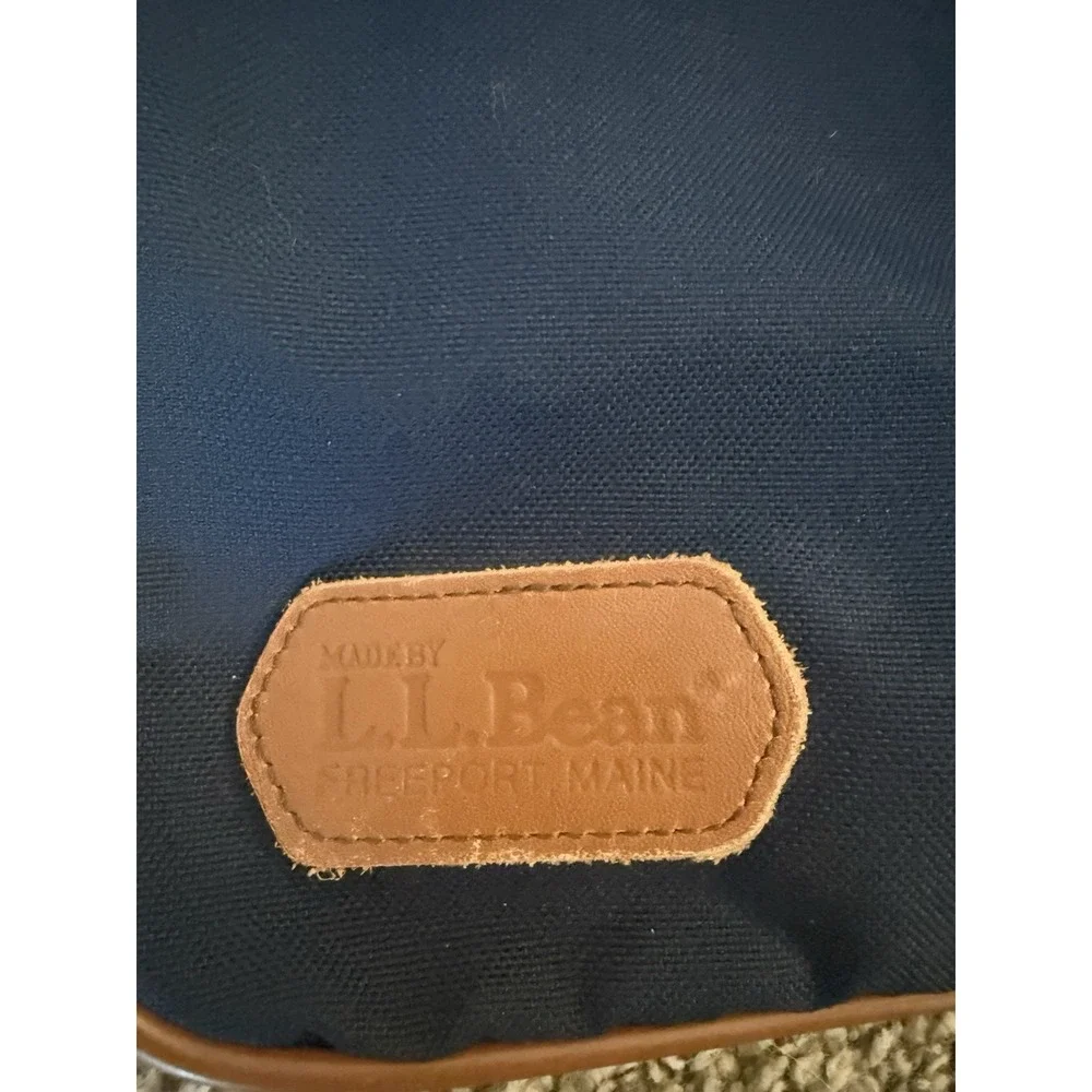 Vintage L.L. Bean Canvas and Leather Laptop Bag case Cover 17
